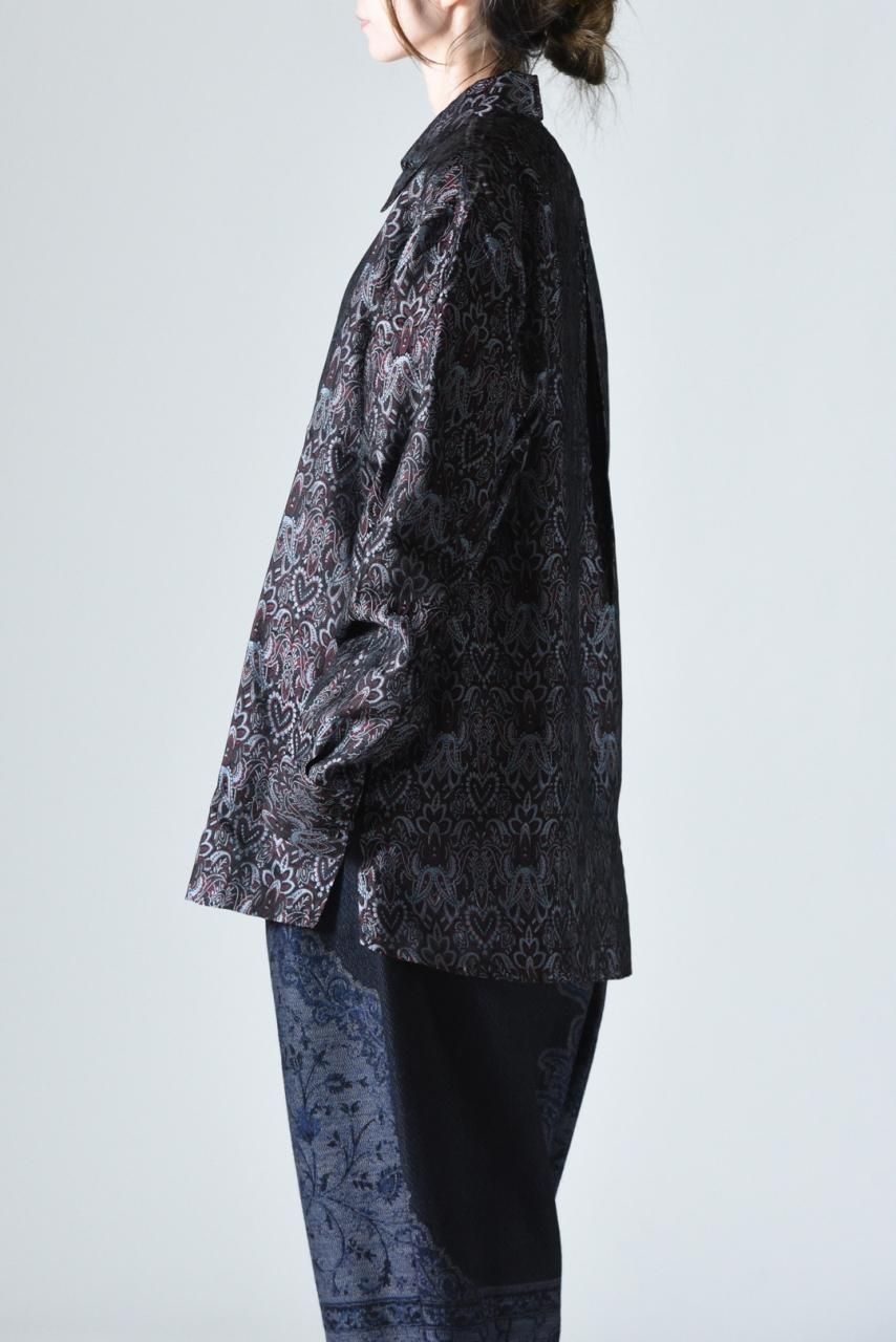 YANTOR Hand Flyfront Shirts コットン シルク YANTOR Hand Flyfront Shirts コットン シルク