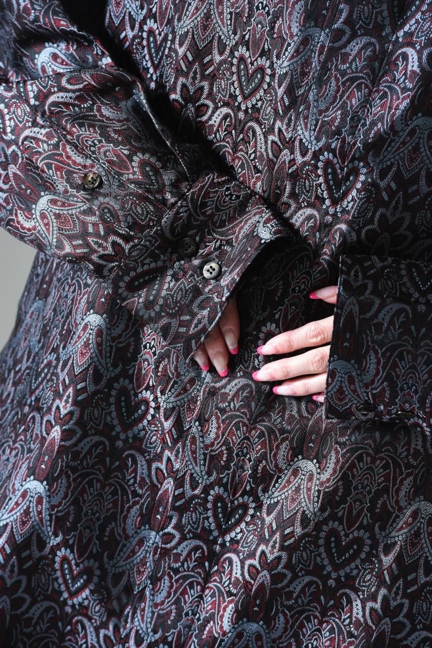 YANTOR Hand Flyfront Shirts コットン シルク YANTOR Persian Hand-Jacquard Flyfront Shirts - BISHOOL