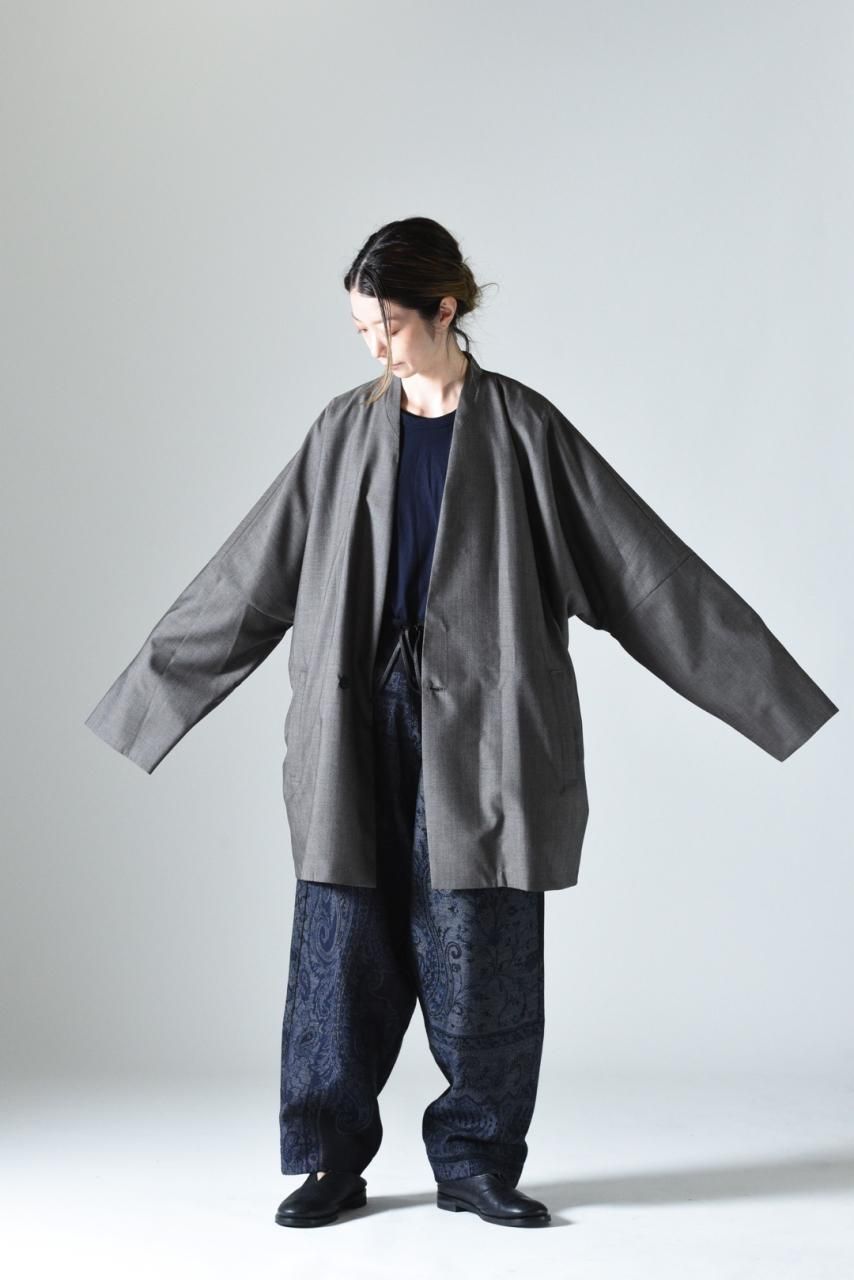 YANTOR 14AW ウールジャケット YANTOR Uneven Dyed Wool Hoodie Blouson Beige - BISHOOL