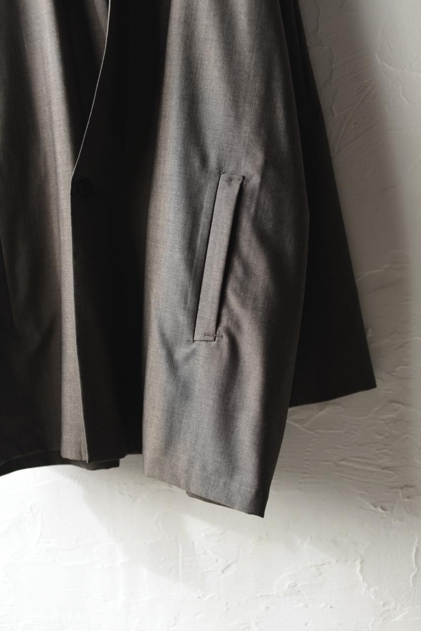 YANTOR Chambray Wool Skin Jacket greige - BISHOOL,Edwina Horl,My