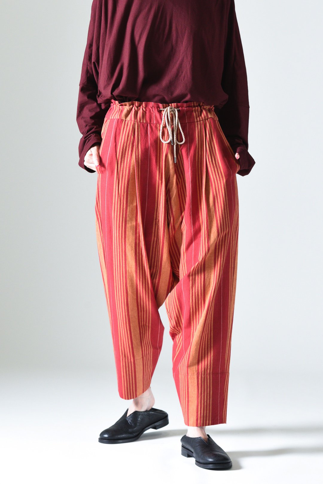 YANTOR Khadi Cotton Stripe Himo Pants - BISHOOL,Edwina Horl,My