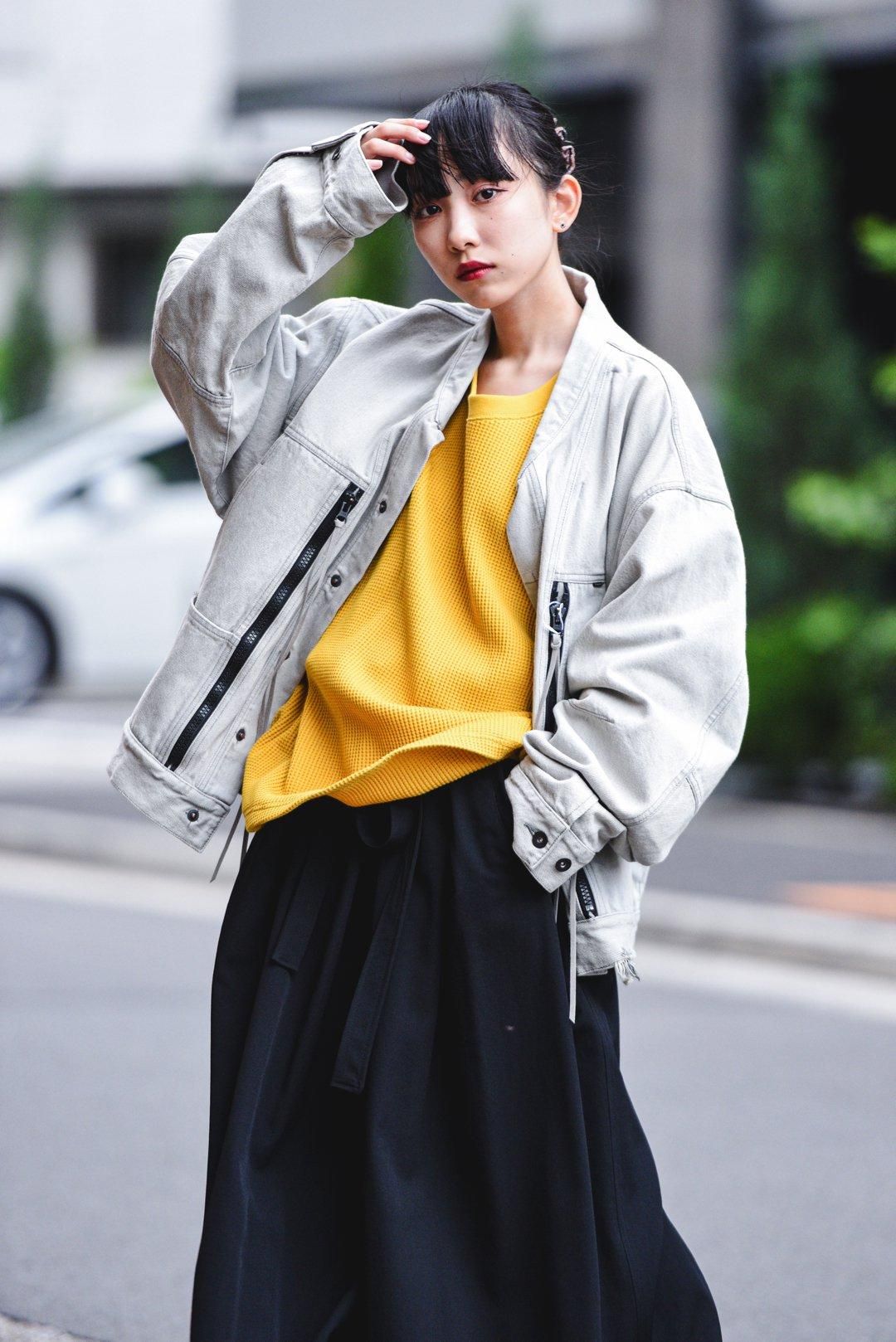 早割航空券 ESSAY FOLD COLLAR BLEACH DENIM JACKET - BISHOOL,Edwina Horl ジャケット・アウター