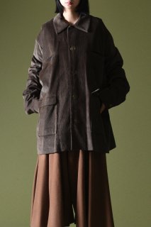 BISHOOL 9well Organic Corduroy Huge Jacket brown