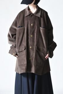 BISHOOL 9well Organic Corduroy Huge Jacket brown