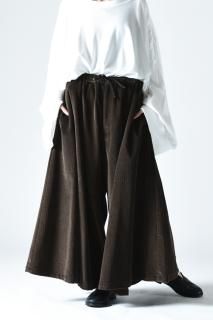 BISHOOL 9well Organic Corduroy Drape  Pants khaki