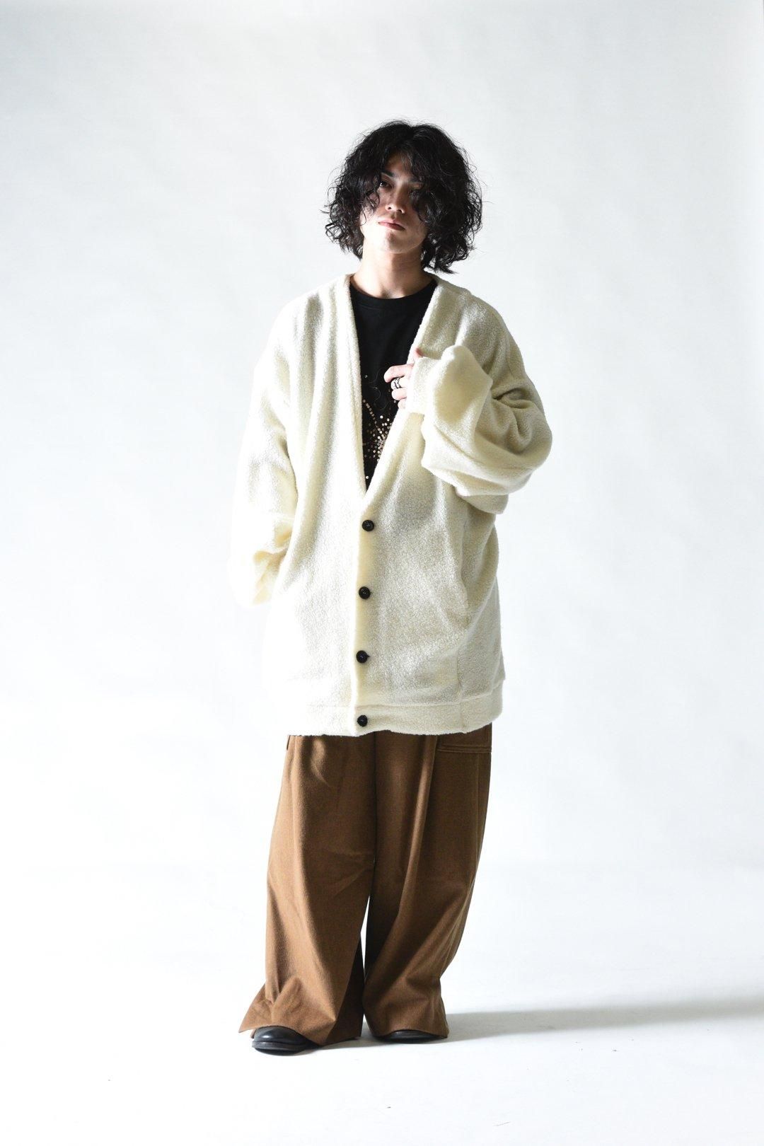 My Beautiful Landlet FAUX ALPACA ビッグカーディガン Beige
