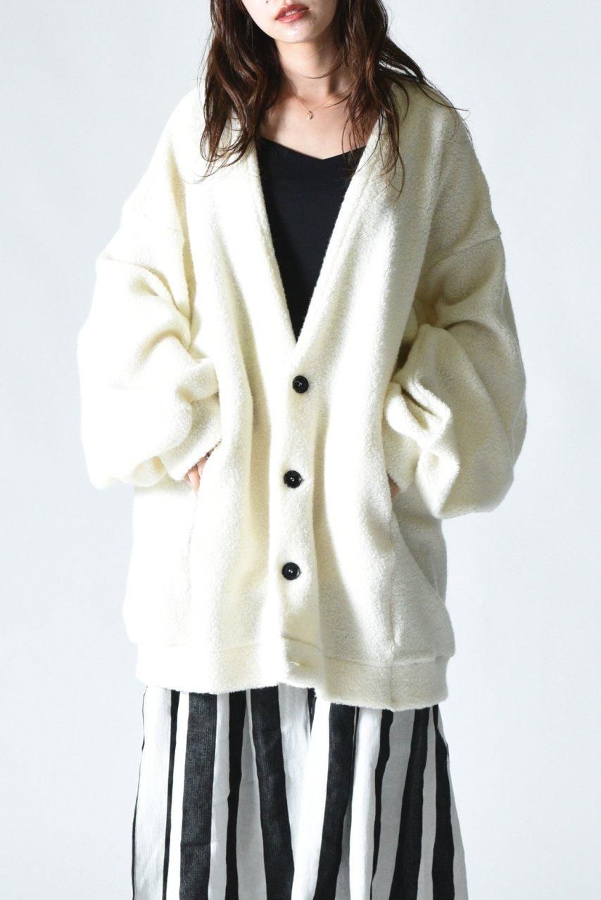 My Beautiful Landlet FAUX ALPACA ビッグカーディガン Beige