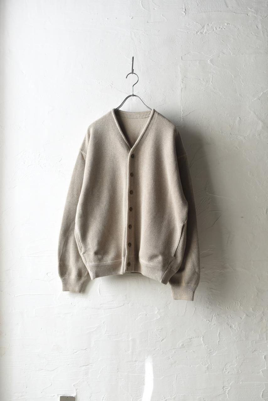 crepuscule Light Moss Stitch L/S Cardigan Beige - BISHOOL,Edwina