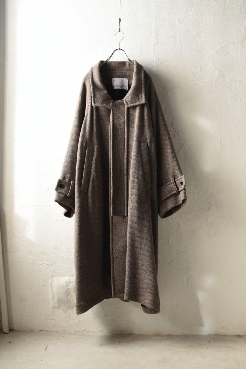 VOAAOV 尾州ウールハイネックビッグコート Beige - BISHOOL