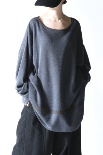 NEPHOLOGIST Belted Loop Knit mix gray