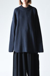 BISHOOL Fukushima Lamb Wool Big Knit blue gray