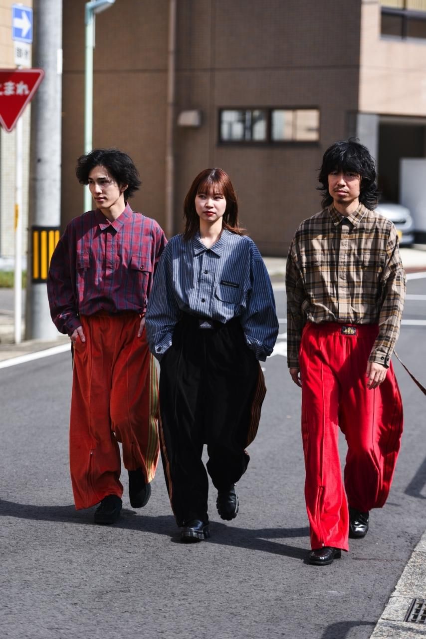 Leh Wide Track Pants Orange - BISHOOL,Edwina Horl,My