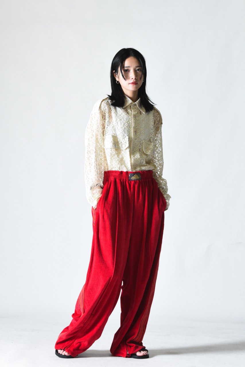 Leh Wide Track Pants Red - BISHOOL,Edwina Horl,My Beautiful