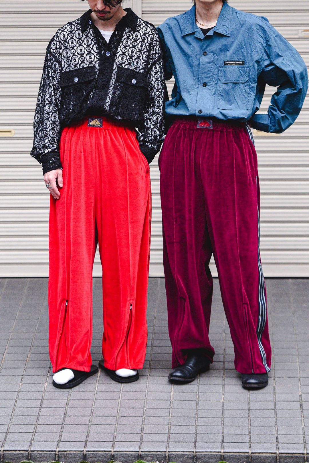 Leh Wide Track Pants Red - BISHOOL,Edwina Horl,My Beautiful