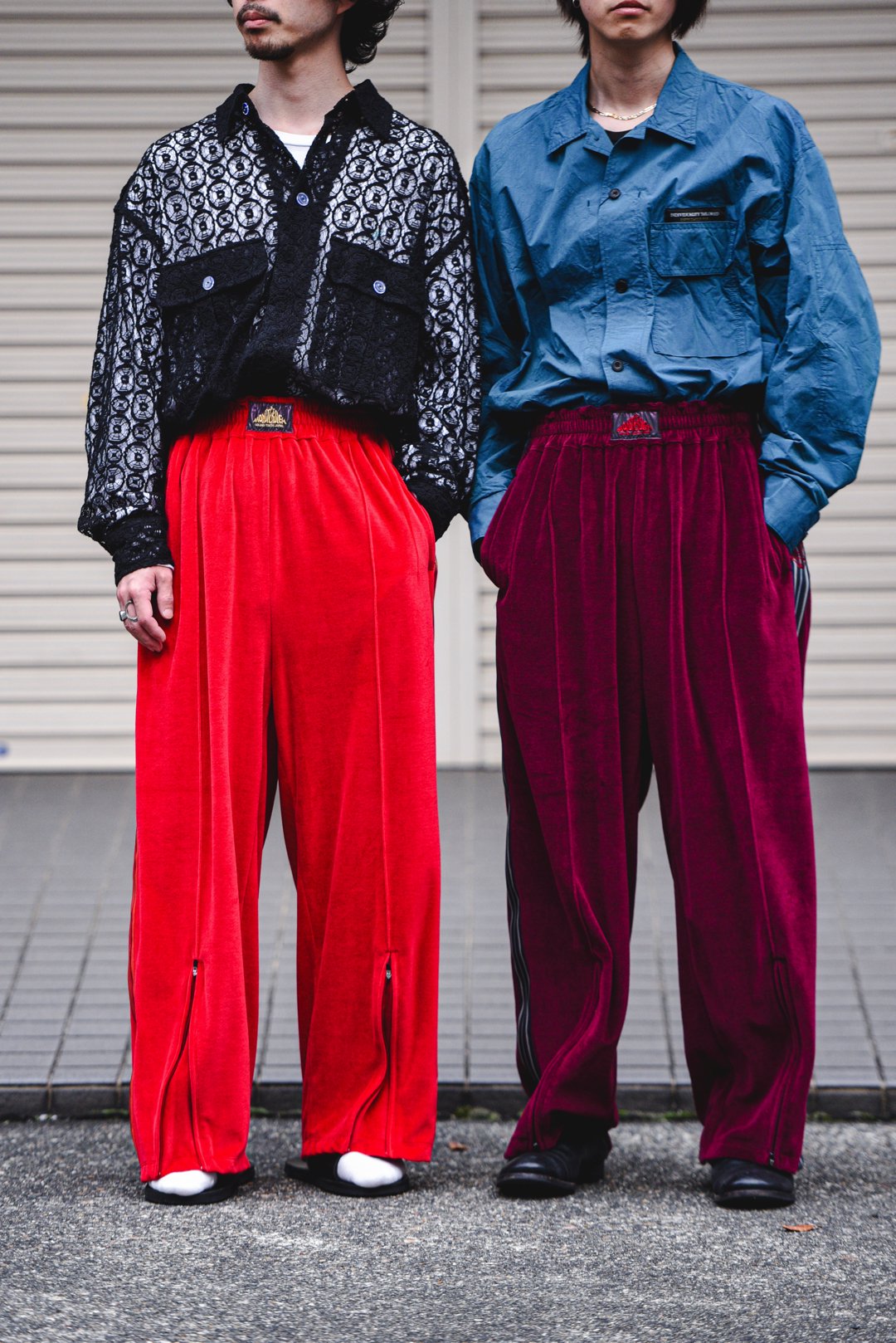 Leh Wide Track Pants Red - BISHOOL,Edwina Horl,My Beautiful