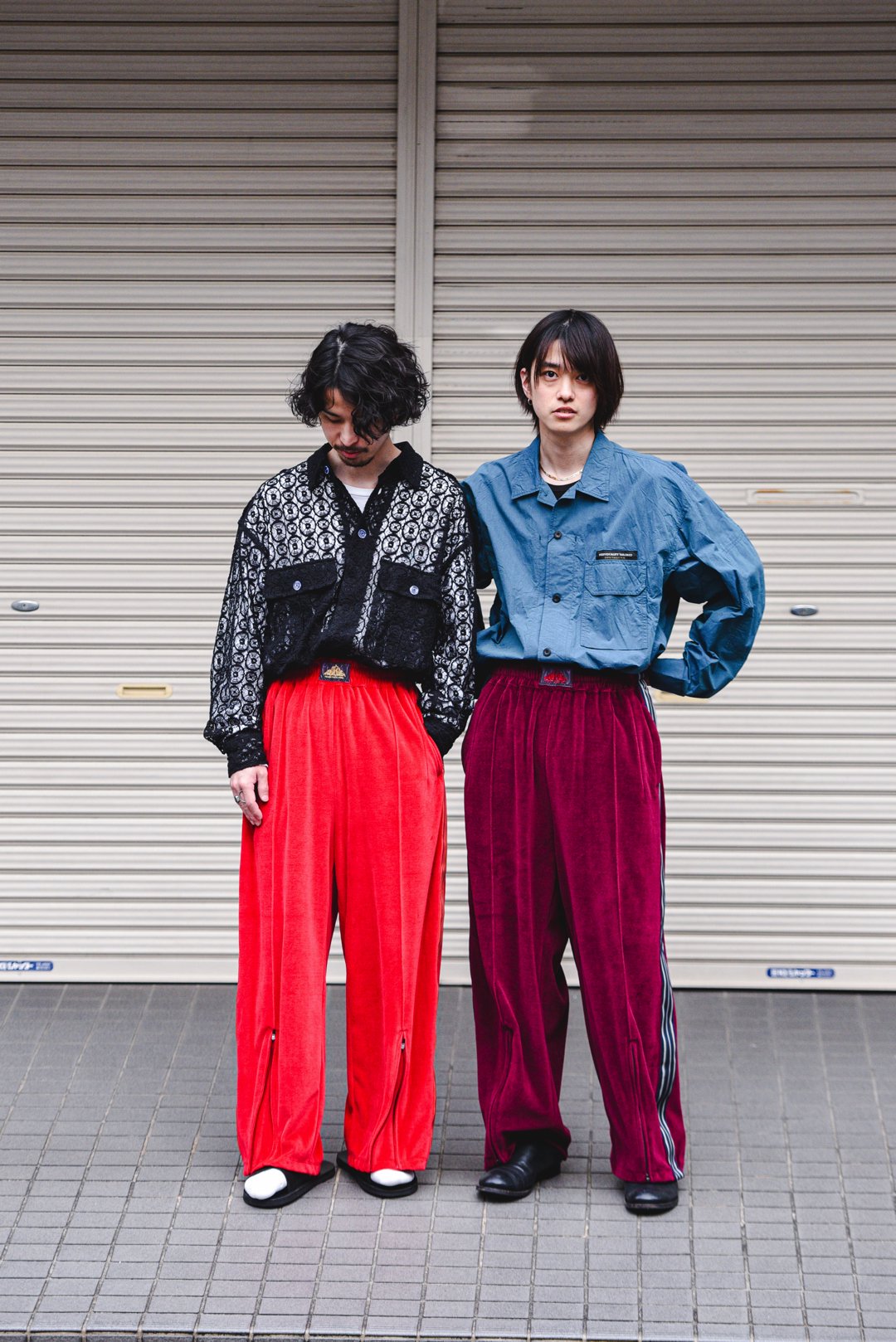 Leh Wide Track Pants Red - BISHOOL,Edwina Horl,My Beautiful