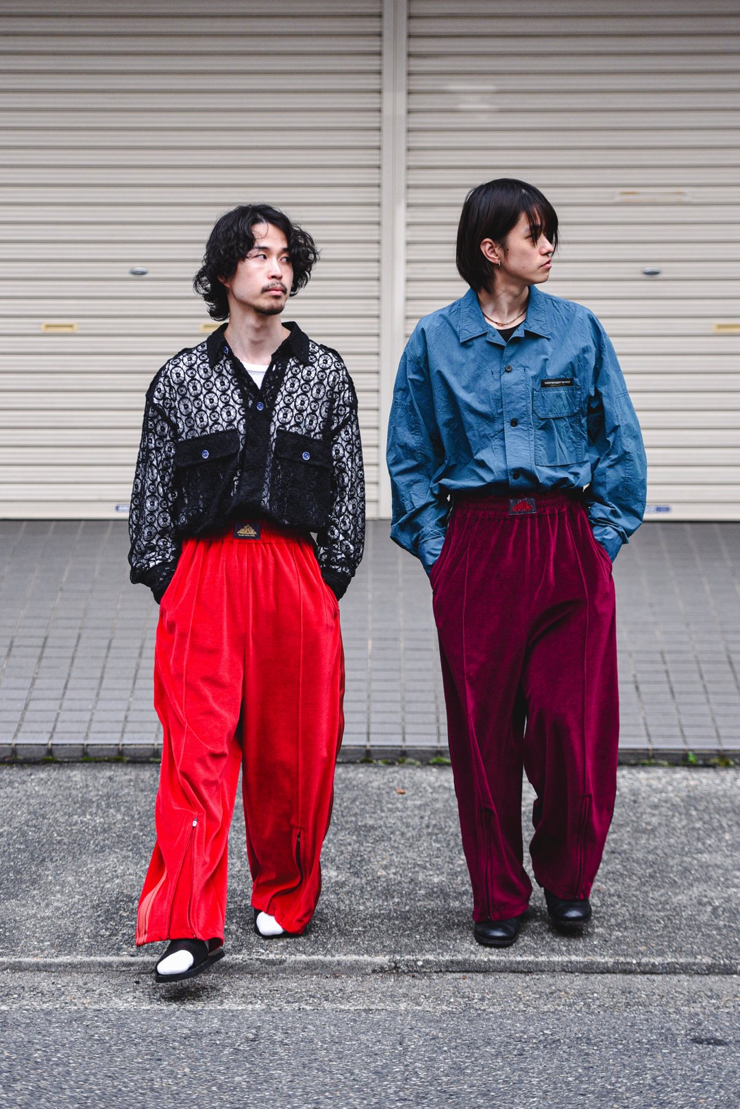 Leh Wide Track Pants Purple - BISHOOL,Edwina Horl,My Beautiful  Landlet,YANTOR等取扱い OVIE STUDIO の通販サイト