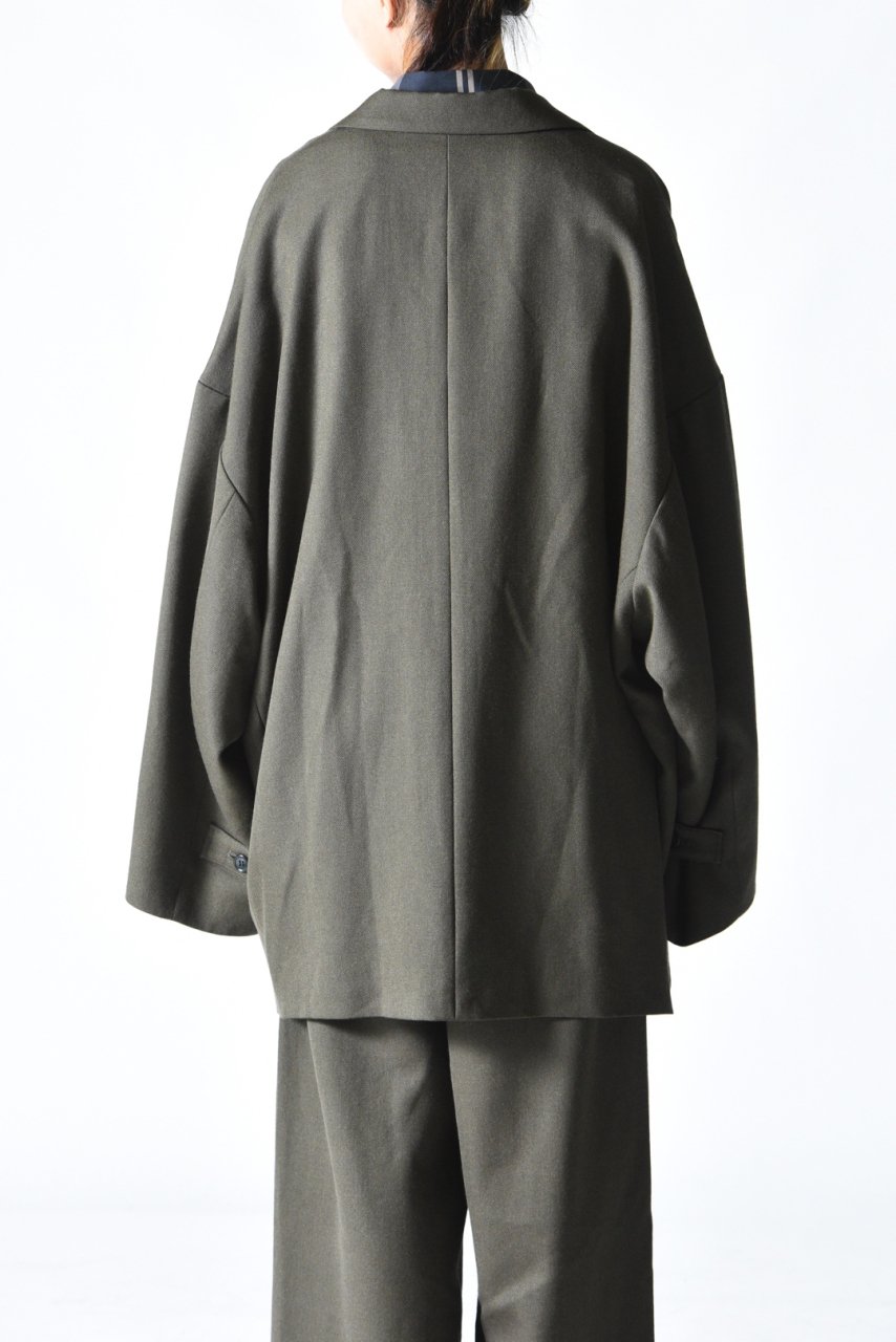 VOAAOV BISHU WOOL SURGE ビッグジャケット Olive - BISHOOL,Edwina