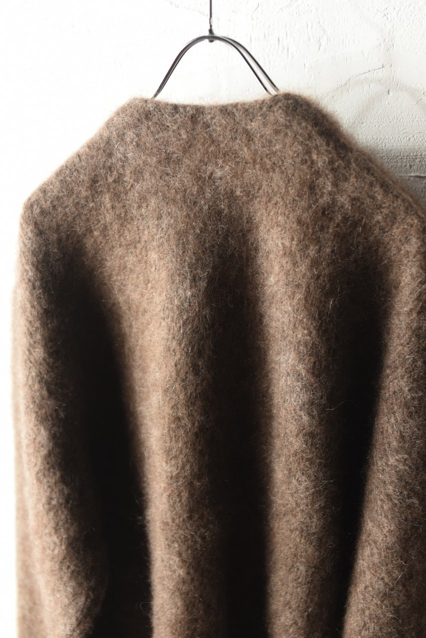 crepuscule Mohair V Neck Cardigan Brown - BISHOOL,Edwina Horl,My