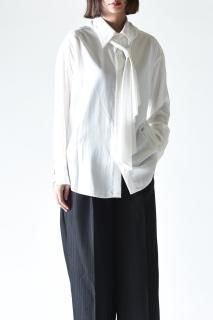 NaNo Art Scarf docking shirt white