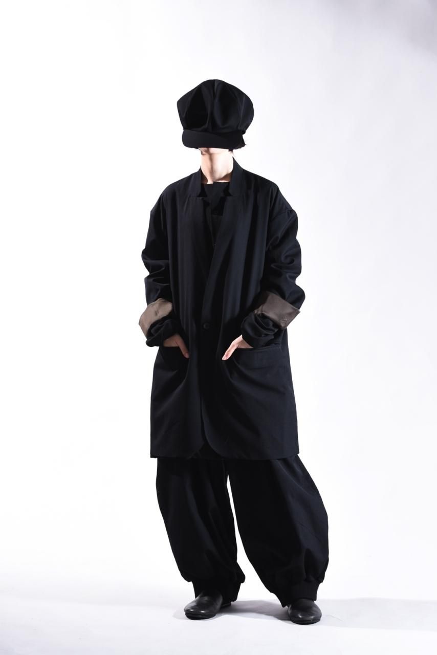 BISHOOL ブラック ロングコート 中古・古着通販】BISHOOL (ビシュール) ロングコート ブラック