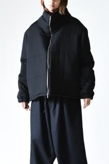 BISHOOL Wool Gabardine High-Neck Padded Jacket