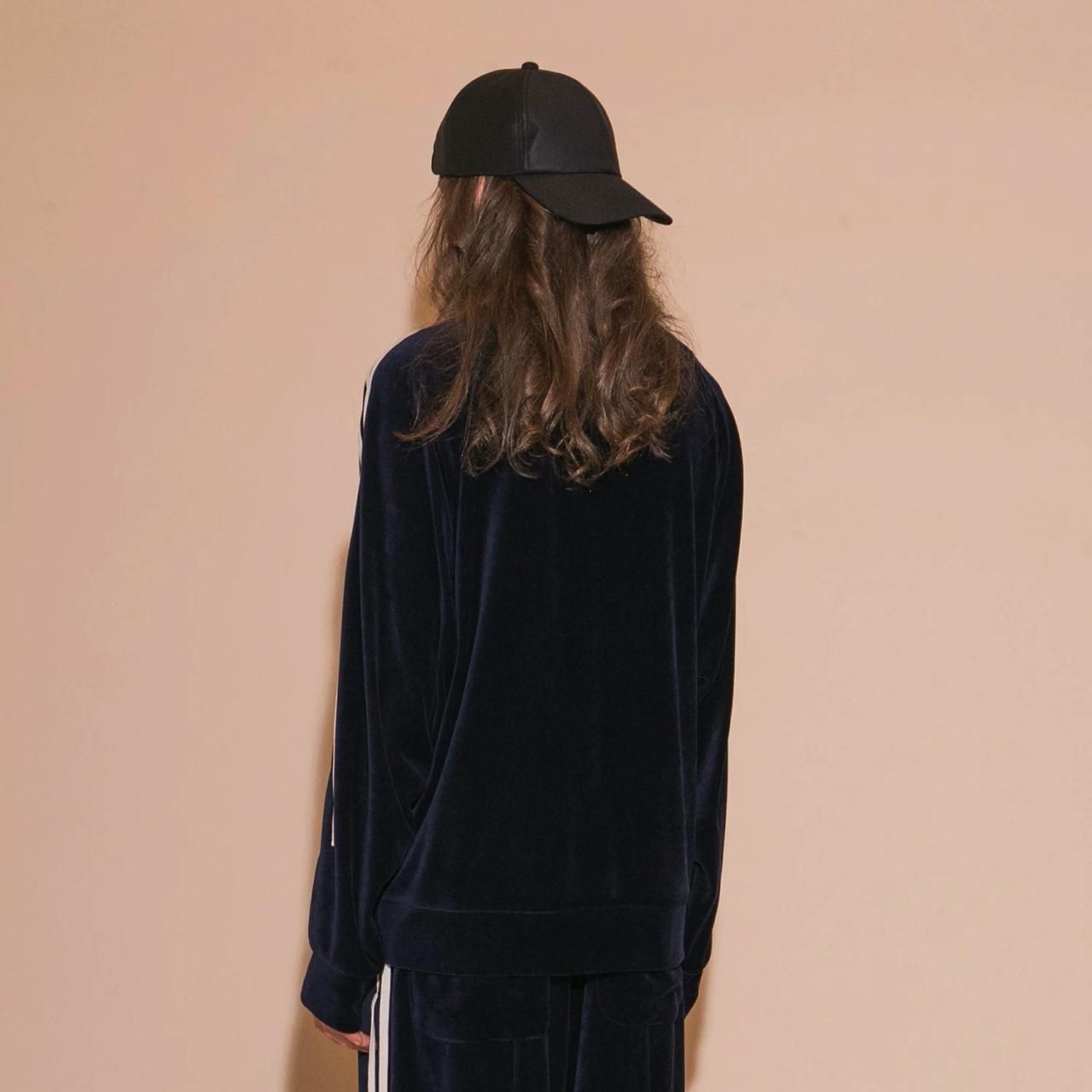 My Beautiful Landlet ベロアMBLジャージー Navy - BISHOOL