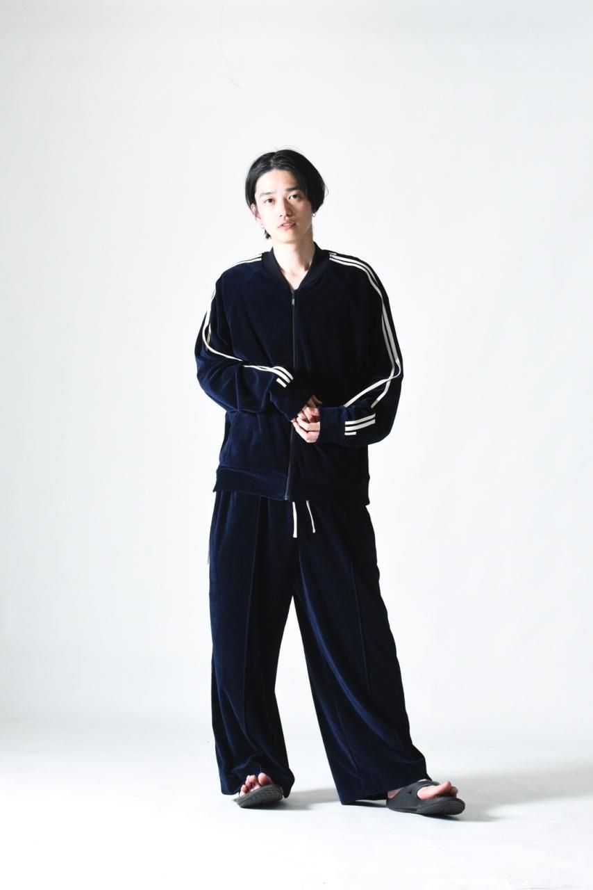 My Beautiful Landlet ベロアMBLジャージー Navy - BISHOOL
