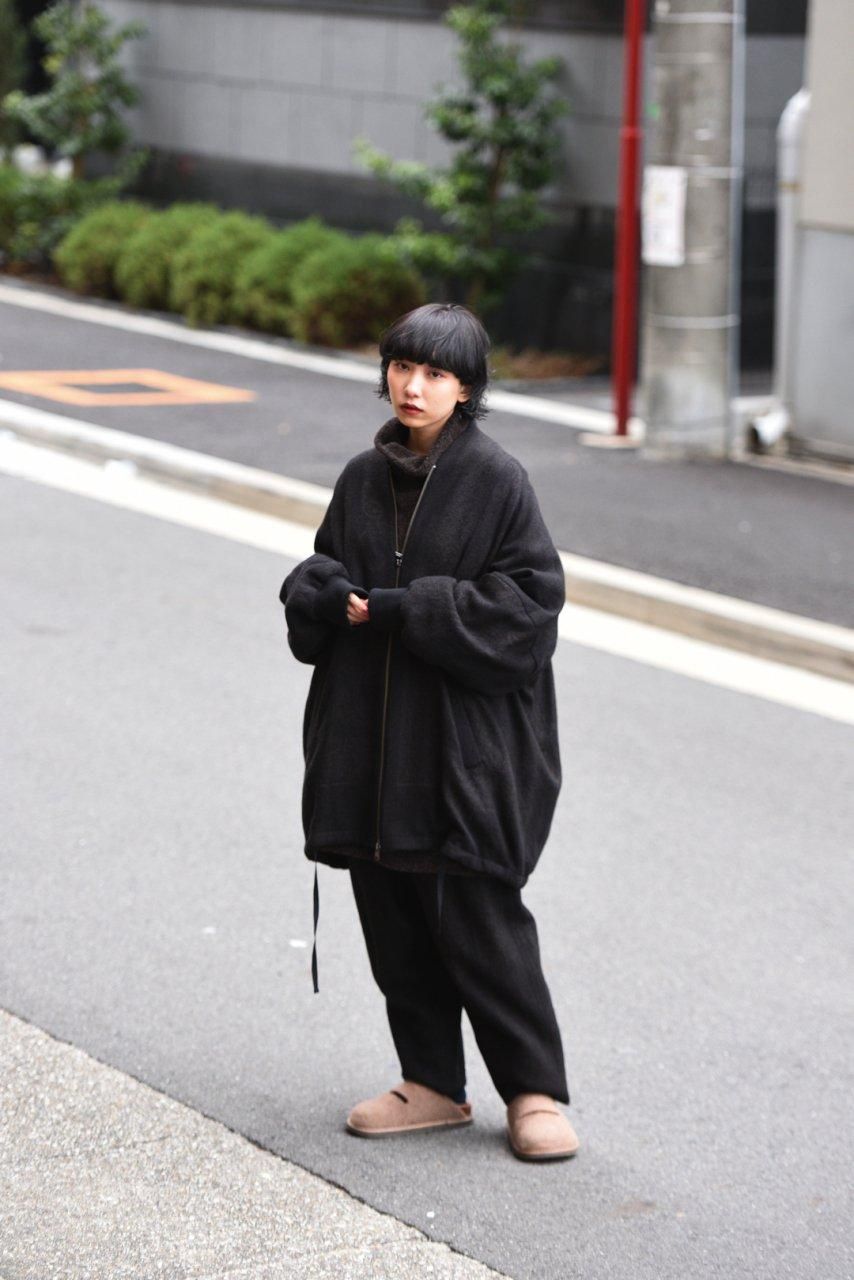 t*r様 ヤントル ペイズリージャガードウールワイドブルゾン YANTOR Dark Paisley Jacquard Wide Blouson Gray - BISHOOL,Edwina