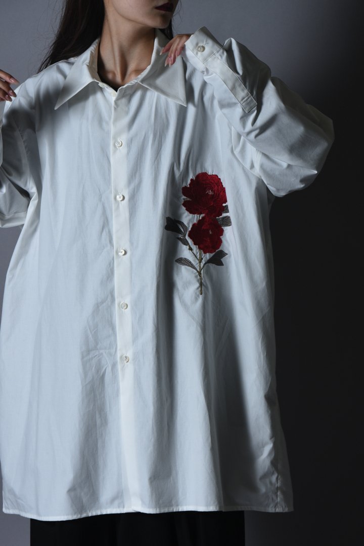 BISHOOL Embroidery Old Cotton LS Big Shirt white - BISHOOL,Edwina Horl,My  Beautiful Landlet,YANTOR等取扱い OVIE STUDIO の通販サイト