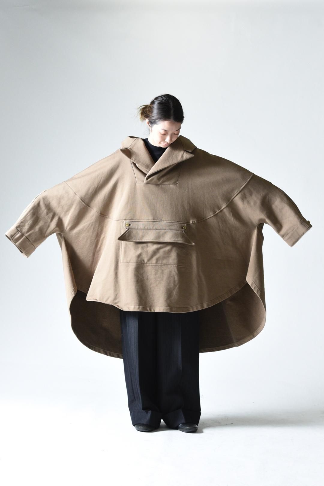 NaNo Art Tailored anorak poncho beige - BISHOOL,Edwina Horl,My