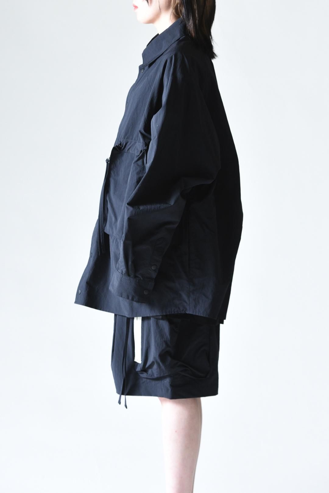 My Beautiful Landlet カーゴポケットビッグシャツ Black