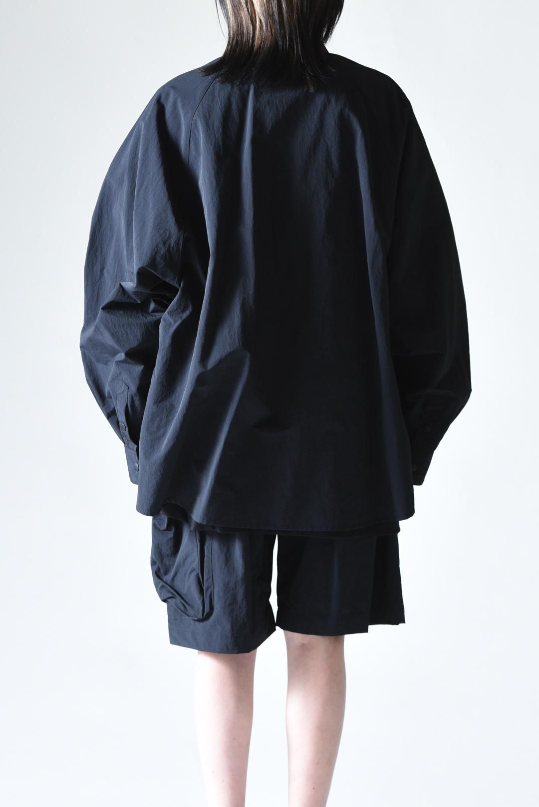 My Beautiful Landlet カーゴポケットビッグシャツ Black