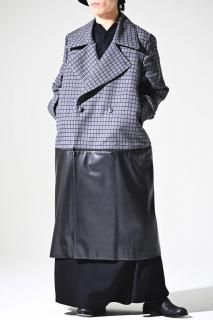 ETHOSENS Tile 5Way Coat GrayBlack