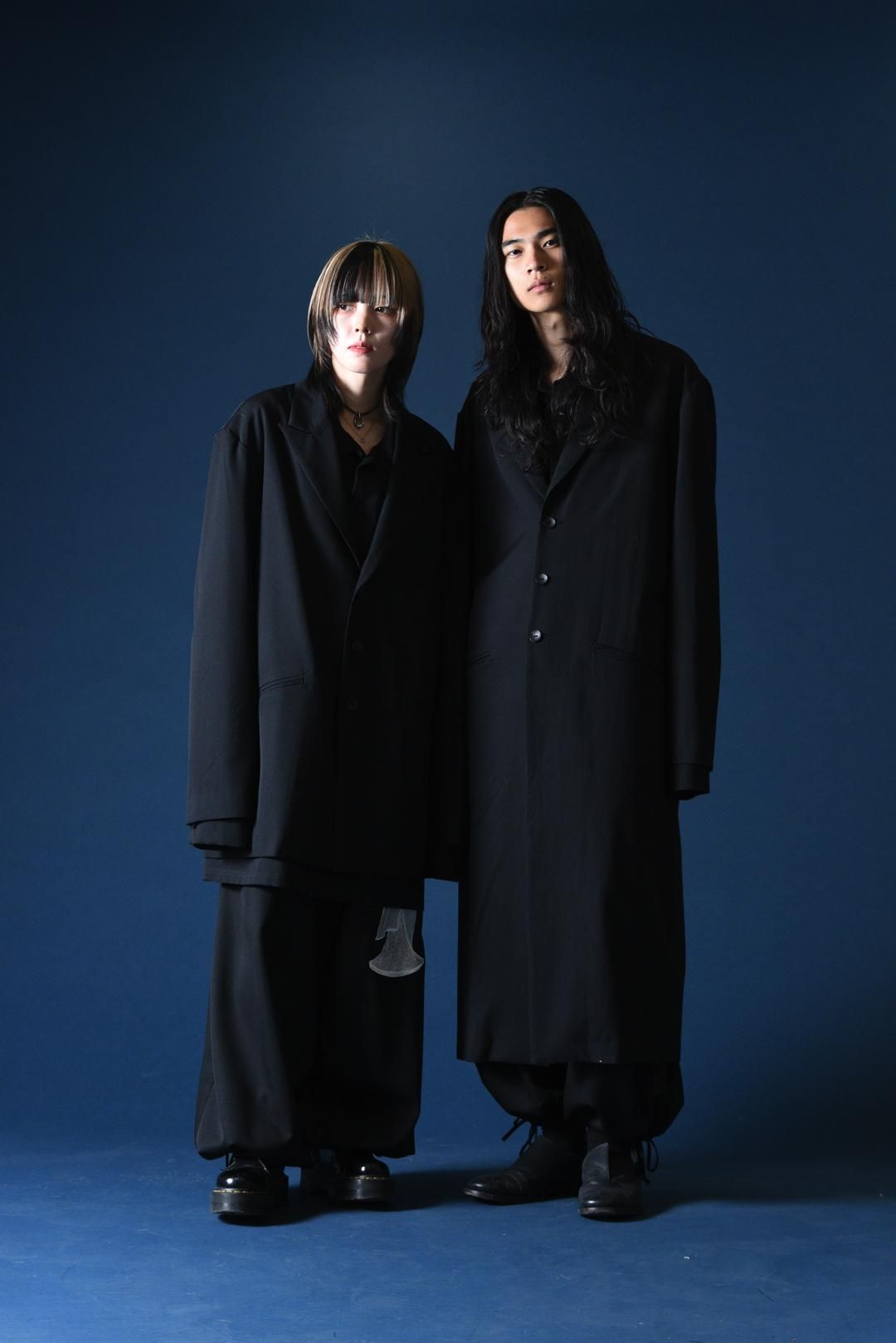 尾州アンゴラウール⭐︎Edwina Horl ×BISHOOL ロングコート BISHOOL Wool Gabardine Peaked Lapel Long Coat - BISHOOL