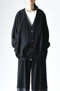 NEPHOLOGIST Clag Cardigan Jacket wool silk black