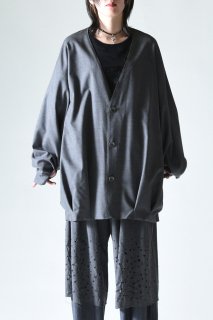 NEPHOLOGIST Clag Cardigan Jacket wool gray