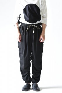 NEPHOLOGIST Gather Cloud Pants rayon black