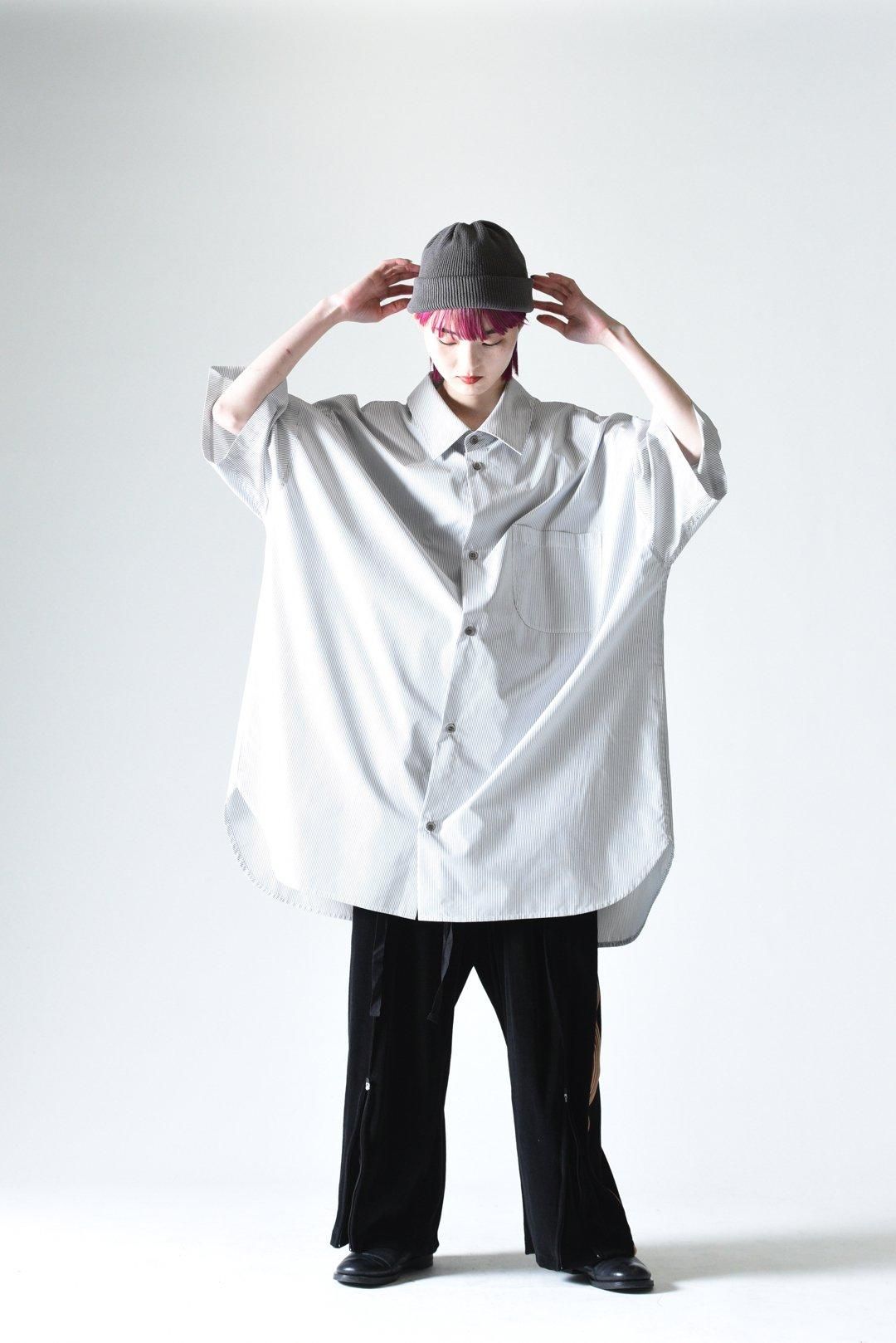 VOAAOV 「XXXXL」スーパービッグハーフスリーブシャツ Stripe