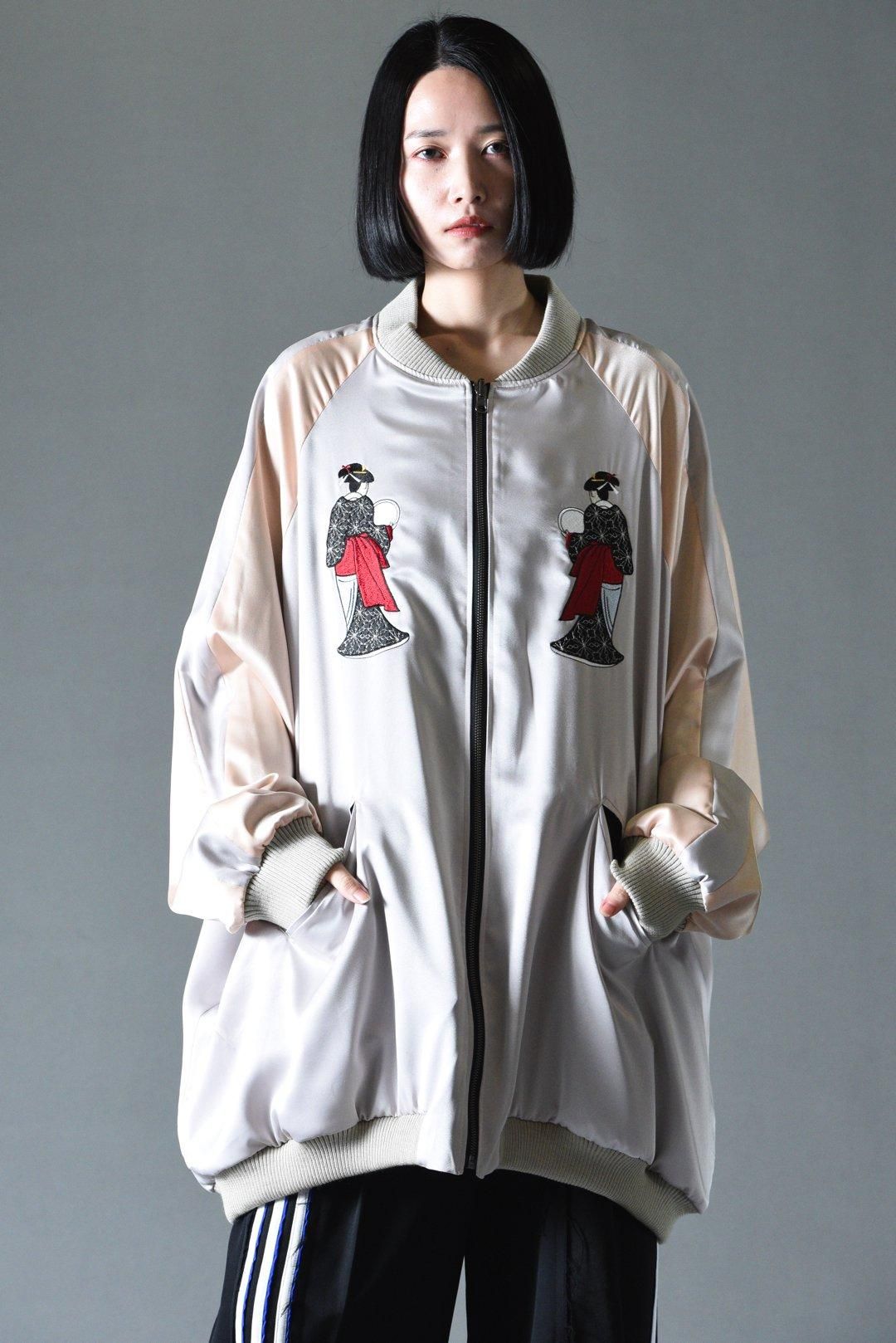 【お値下げ中！】BISHOOL ウールギャバジン スカジャン 春画 お値下げ中！】BISHOOL ウールギャバジン スカジャン 春画