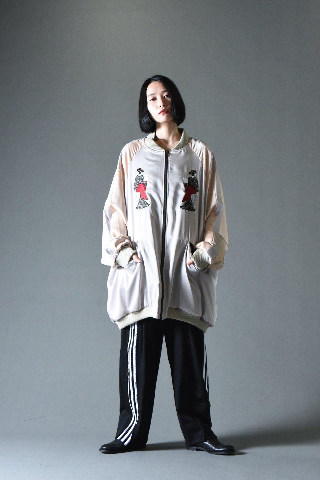 【お値下げ中！】BISHOOL ウールギャバジン スカジャン 春画 お値下げ中！】BISHOOL ウールギャバジン スカジャン 春画