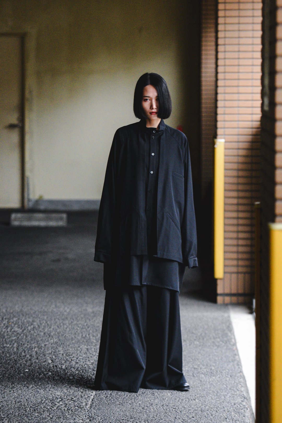 BISHOOL Wool Gabardine Layered Stand Shirt Jacket - BISHOOL,Edwina Horl,My  Beautiful Landlet,YANTOR等取扱い OVIE STUDIO の通販サイト