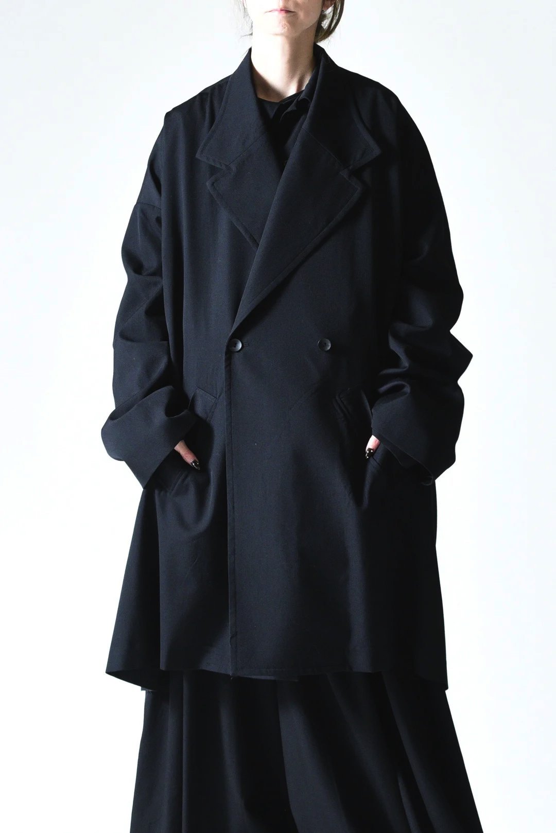 BISHOOL Wool Gabardine Flow Slit Coat - BISHOOL,Edwina Horl,My Beautiful  Landlet,YANTOR等取扱い OVIE STUDIO の通販サイト