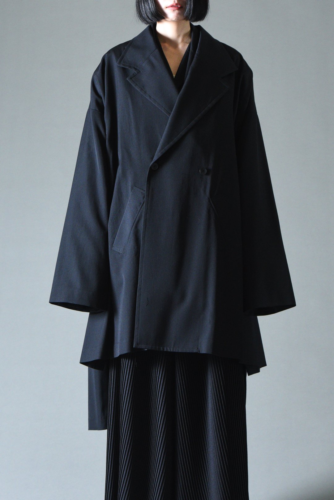 BISHOOL Wool Gabardine Flow Slit Coat - BISHOOL,Edwina Horl,My Beautiful  Landlet,YANTOR等取扱い OVIE STUDIO の通販サイト