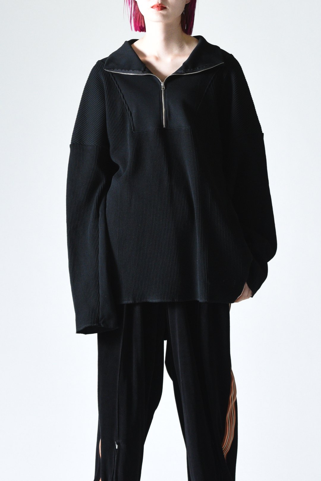 My Beautiful Landlet ワッフルハーフジップドルマンプルオーバー Black - BISHOOL,Edwina Horl,My  Beautiful Landlet,YANTOR等取扱い OVIE STUDIO の通販サイト