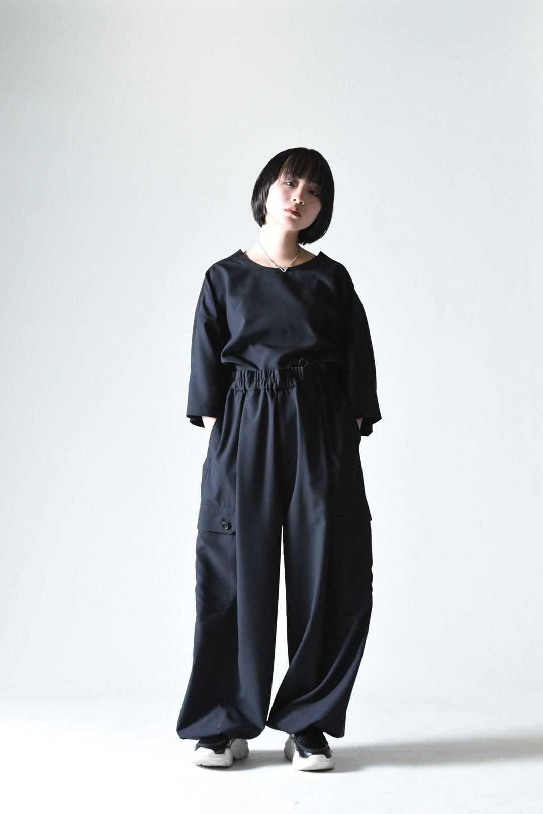 VOAAOV ウールライクバルーンパンツ Black - BISHOOL,Edwina