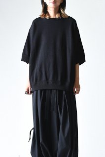 crepuscule Short Sleeve Knit Black