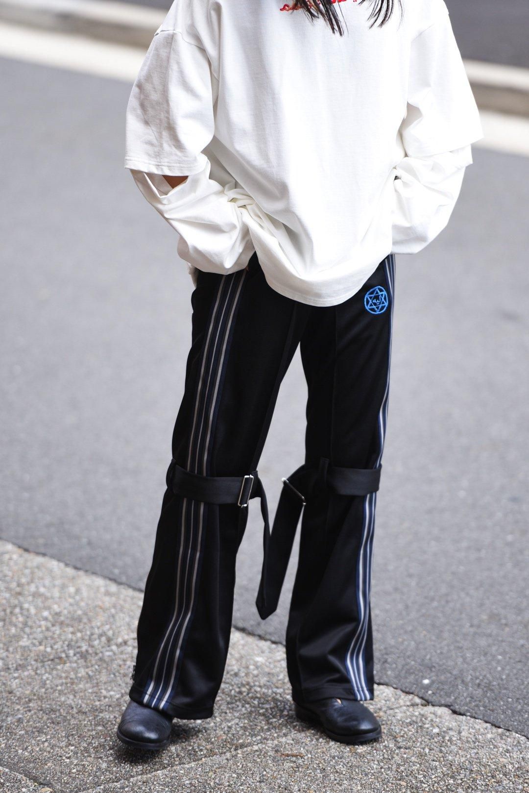 leh」zip wide track pants -black- – 【セレクトブランド通販