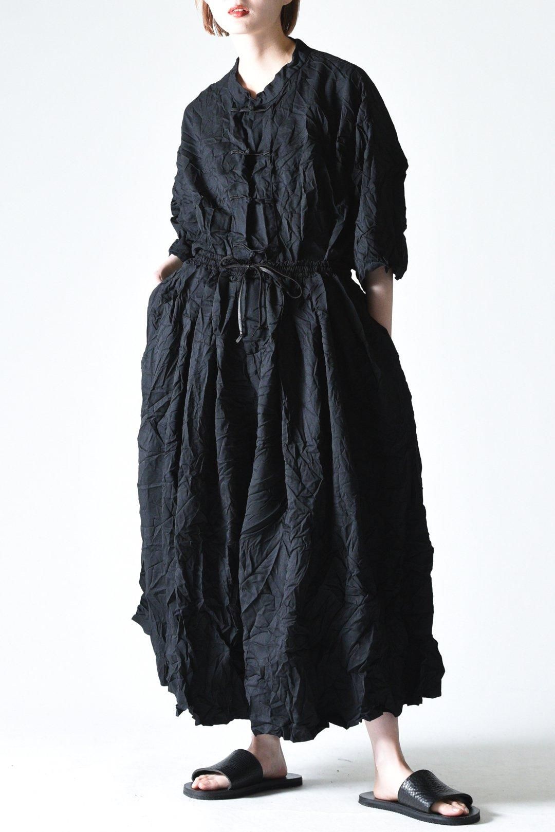 BISHOOL Wrinkled Wool Gabardine 3 Tuck 袴 Pants - BISHOOL