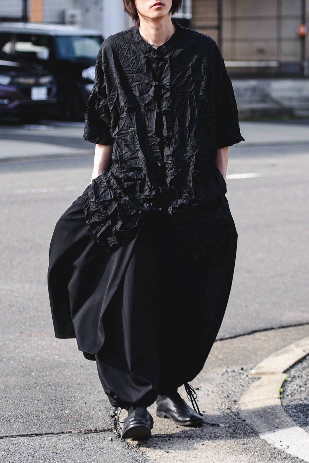 BISHOOL Wrinkled Wool Gabardine China Big Shirt - BISHOOL,Edwina Horl,My  Beautiful Landlet,YANTOR等取扱い OVIE STUDIO の通販サイト